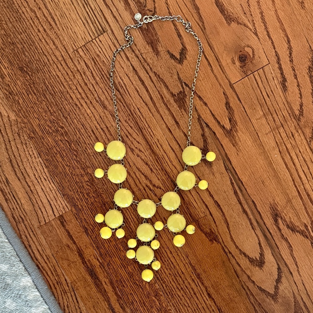 J. Crew Vibrant Yellow Bubble Necklace